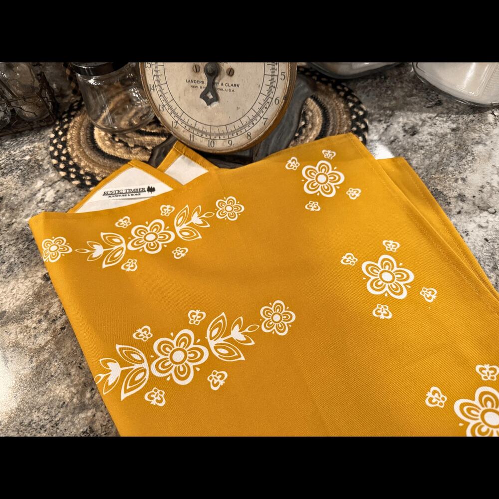 Butterfly Gold Pyrex-inspired Tea Towel - Picture 4 of 6